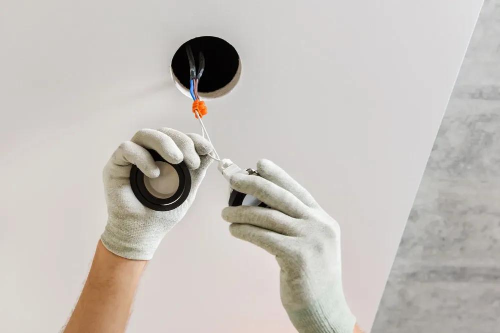 installation éclairage à Grez-Doiceau